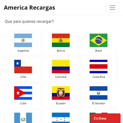 America Recargas android App screenshot 1